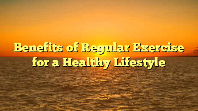 Benefits of Regular Exercise for a Healthy Lifestyle