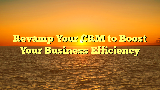 Revamp Your CRM to Boost Your Business Efficiency