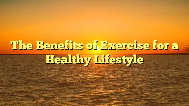 The Benefits of Exercise for a Healthy Lifestyle