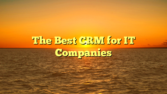The Best CRM for IT Companies