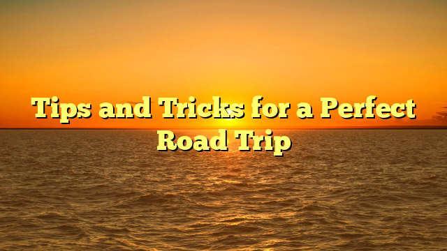 Tips and Tricks for a Perfect Road Trip