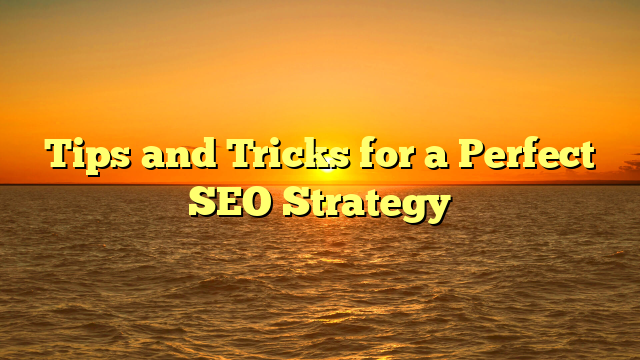 Tips and Tricks for a Perfect SEO Strategy