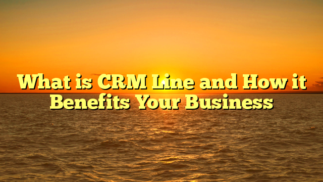 What is CRM Line and How it Benefits Your Business