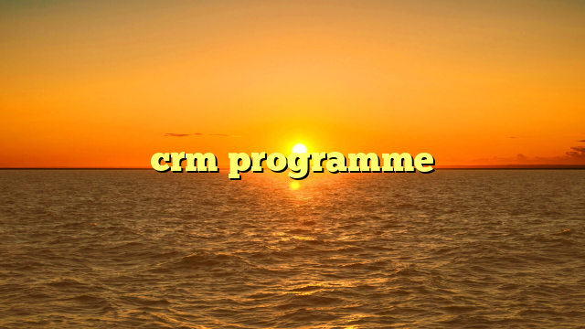 crm programme