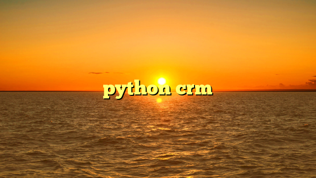 python crm